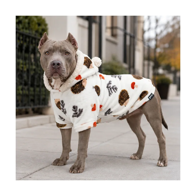 Gotoo Sudadera Forro Polar Estampado Erizo para perros