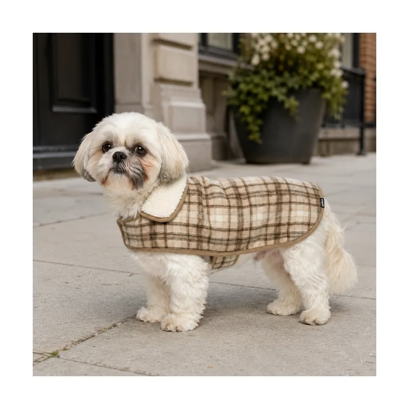 Gotoo Chaqueta Tartán Cuadros para perros