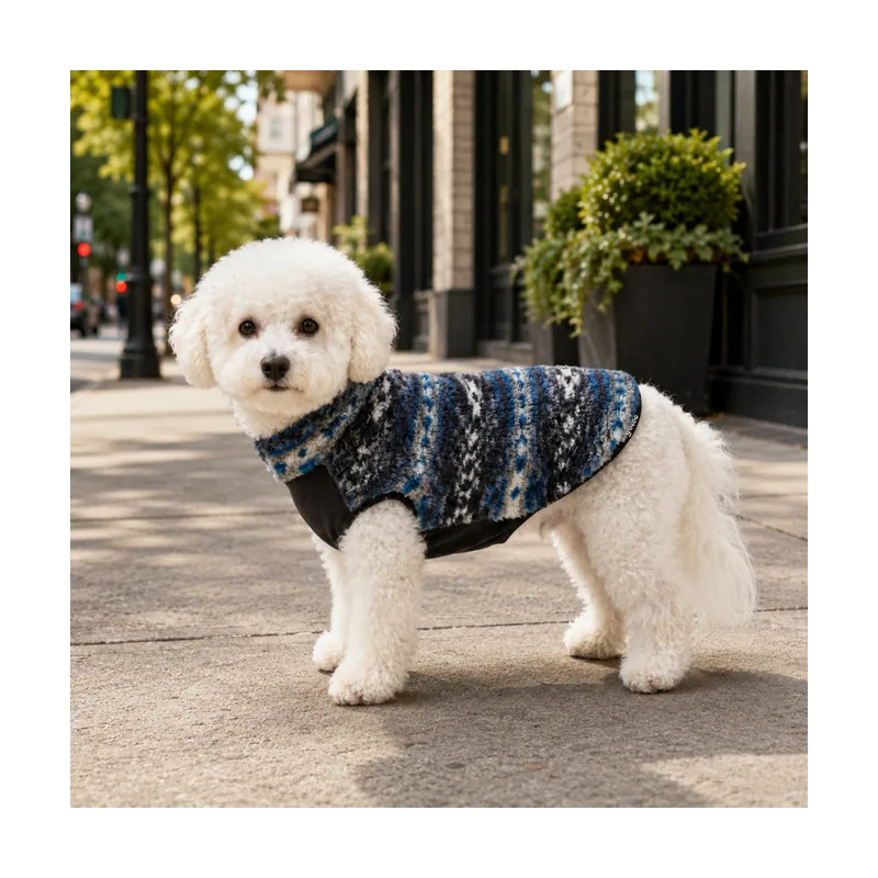 Gotoo Jersey Sherpa Estampado Retro para perros