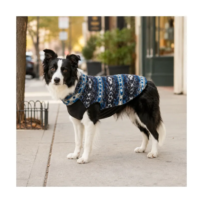 Gotoo Jersey Sherpa Estampado Retro para perros