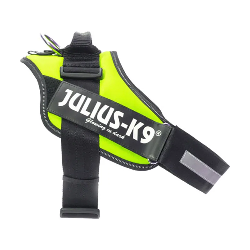 Julius-K9 IDC Arnés Ergonómigo Neón Amarillo para perros