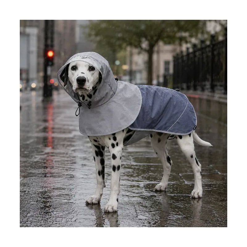 Gotoo Impermeable Gris con Capucha para perros