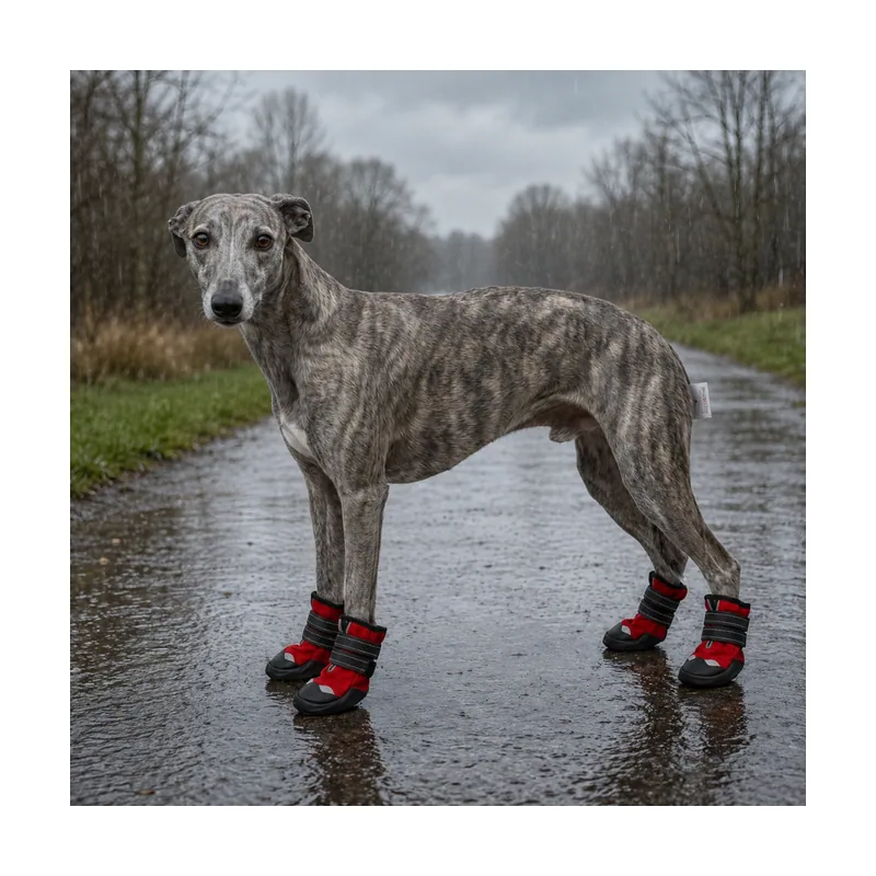 Gotoo Zapatos Rojo y Negro para galgos