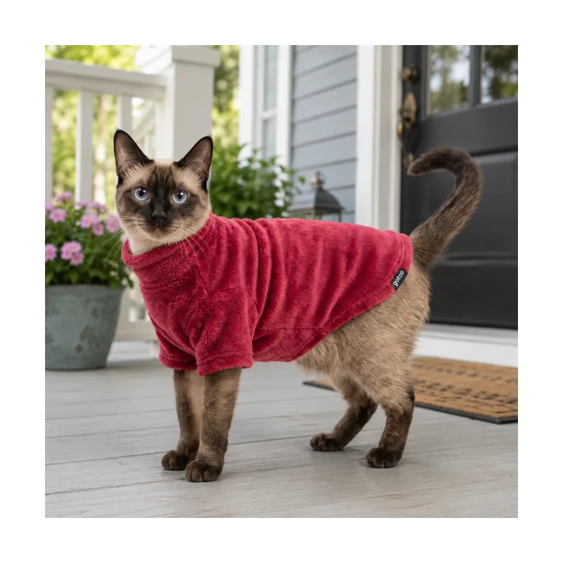 Gotoo Jersey Polar Rojo para gatos