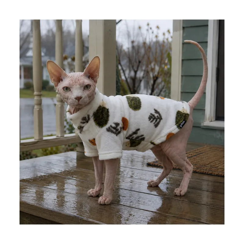 Gotoo Jersey Polar Estampado Erizo para gatos