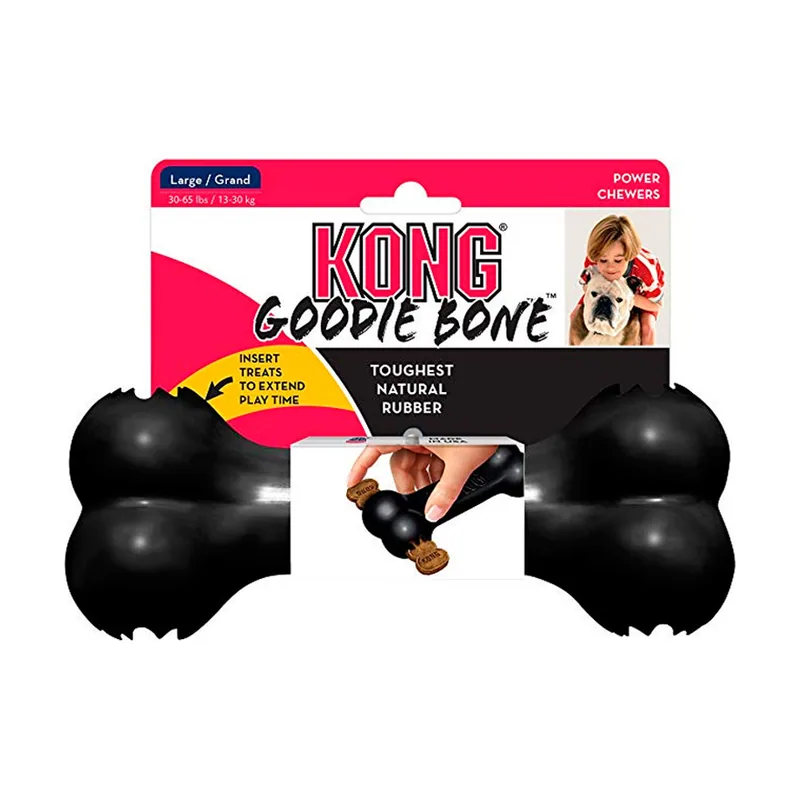 Kong Goodie Bone Hueso negro para perros