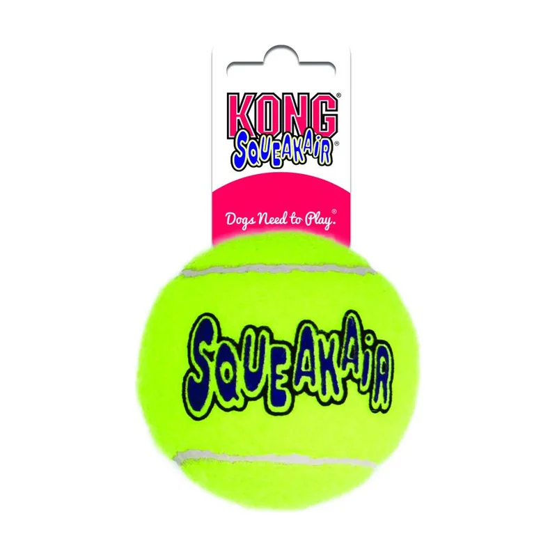 Kong Air Pelota de tenis con sonido para perros