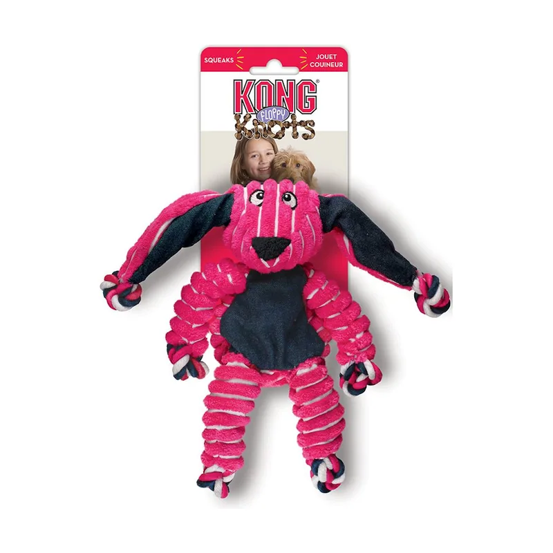 Kong Floppy Knots Conejo de Peluche para perros