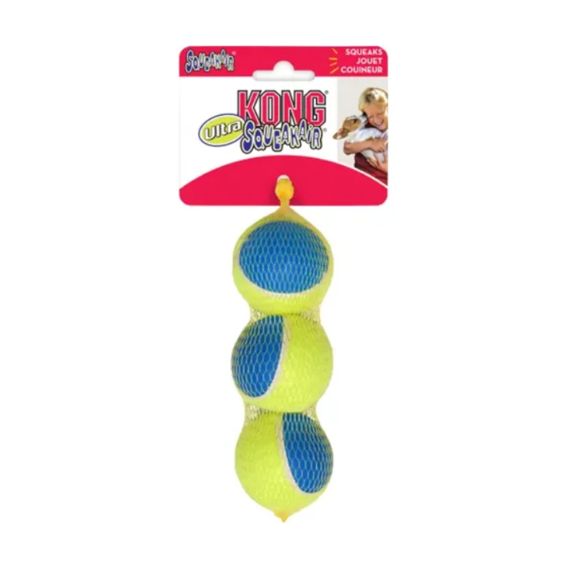 Kong SqueakAir Ultra Balls 3-PK pelotas para perros