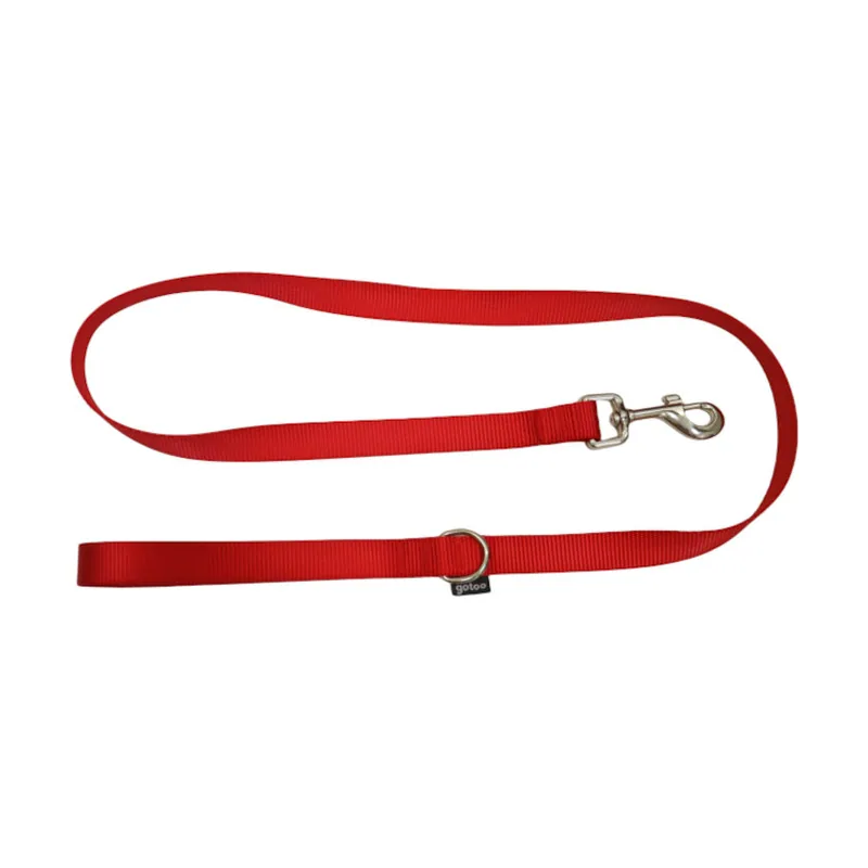 Gotoo Correa de nylon roja para perros