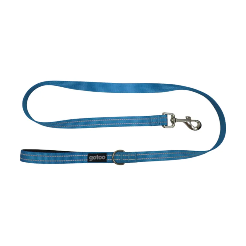 Gotoo Correa de nylon reflectante azul para perros