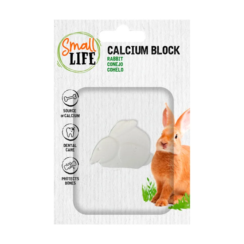 Small Life 0.1 KG Bloque de Calcio para conejos y cobayas
