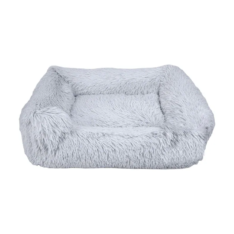 Leeby Cuna Antiestrés Desenfundable Gris para perros