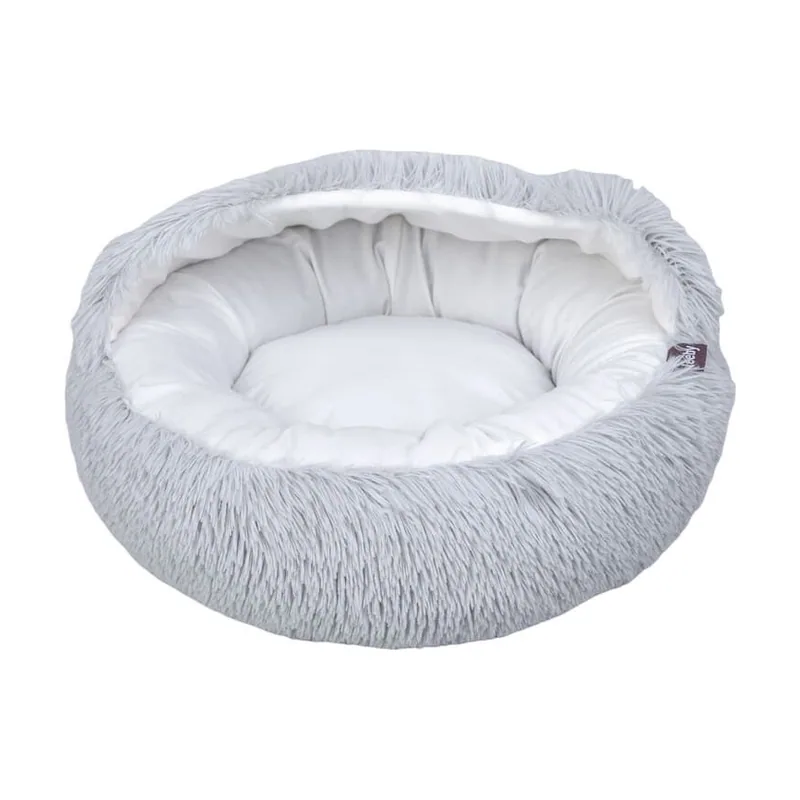 Leeby Cama Cueva Antiestrés Gris para gatos