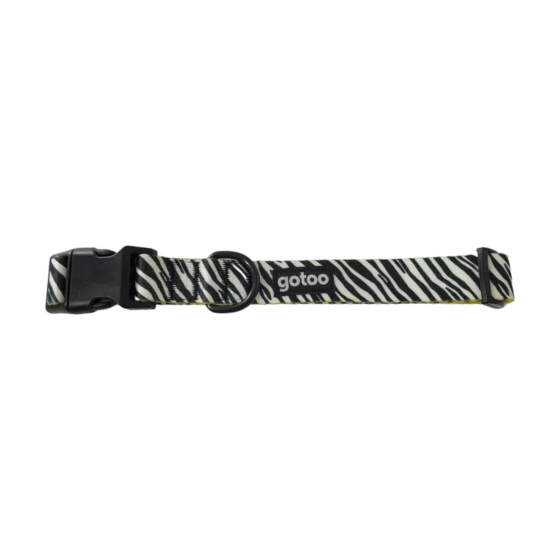 Gotoo Collar estampado zebra para perros