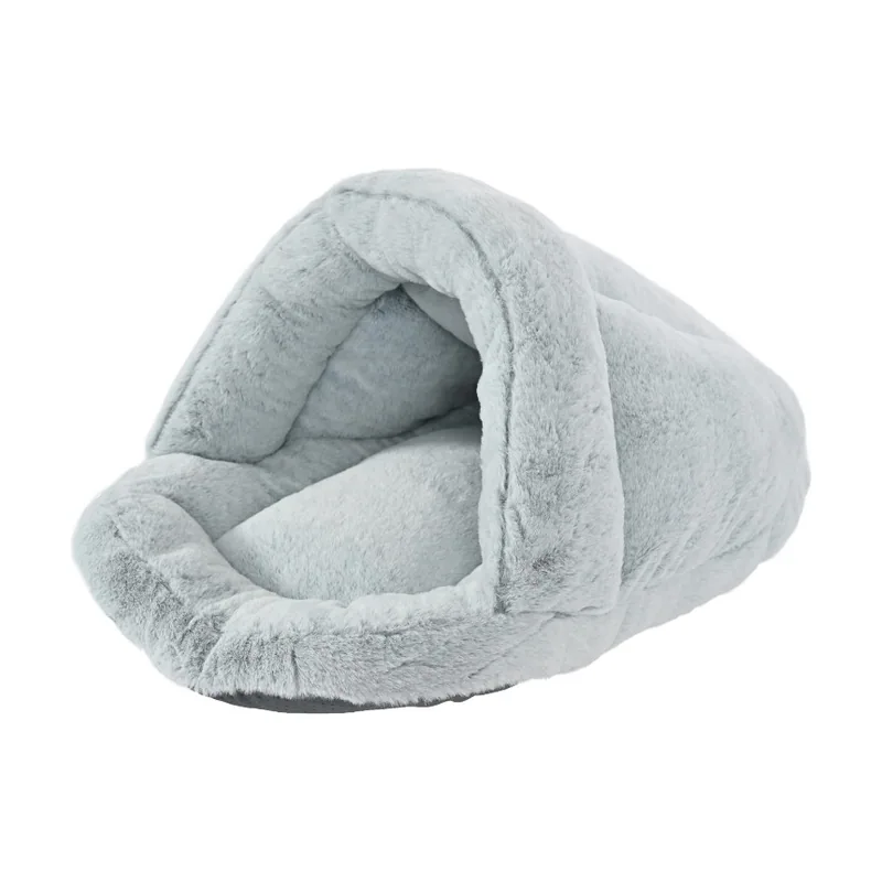 Leeby Cama Zapatilla Gris para gatos