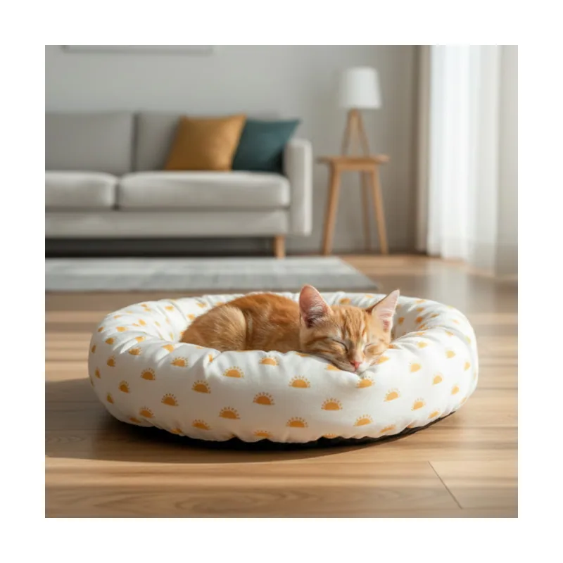 Leeby Cama Donut Sol para gatos