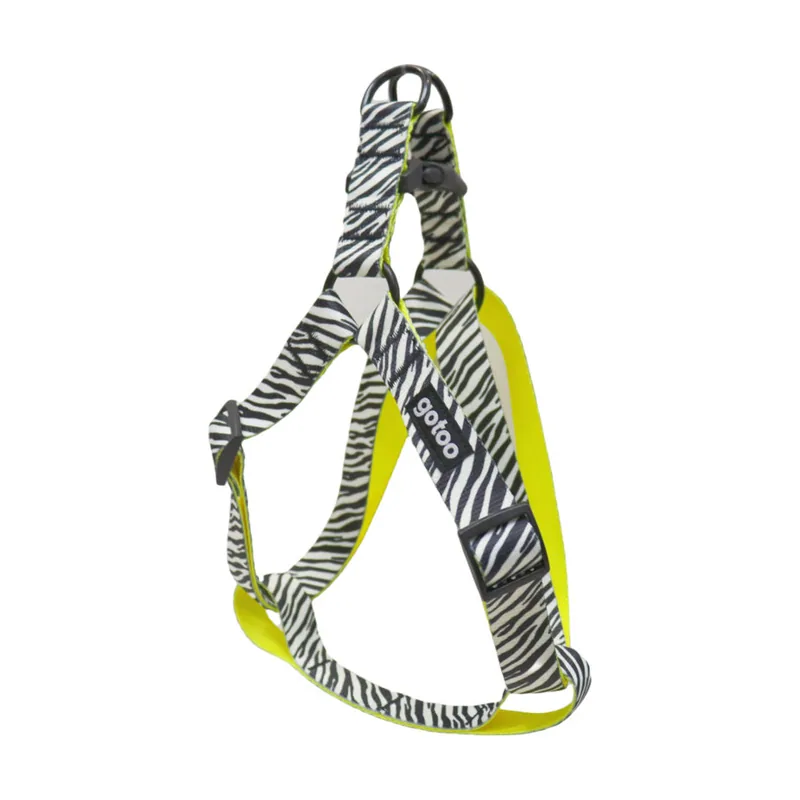 Gotoo Arnés estampado zebra para perros