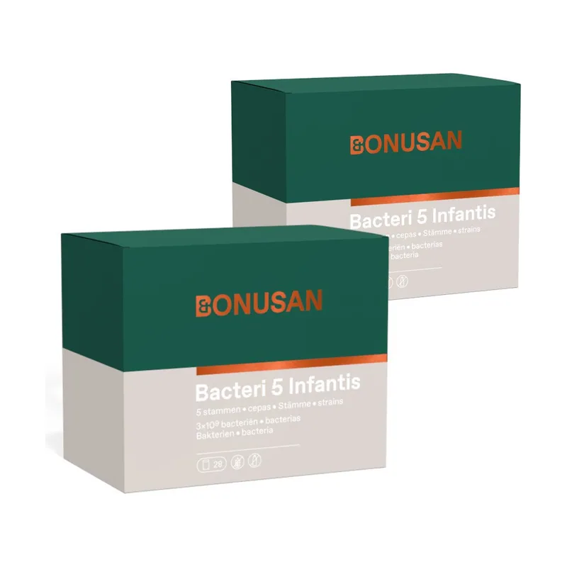 Bonusan Bacteri 5 Infantis Duplo 2x28 Sobres