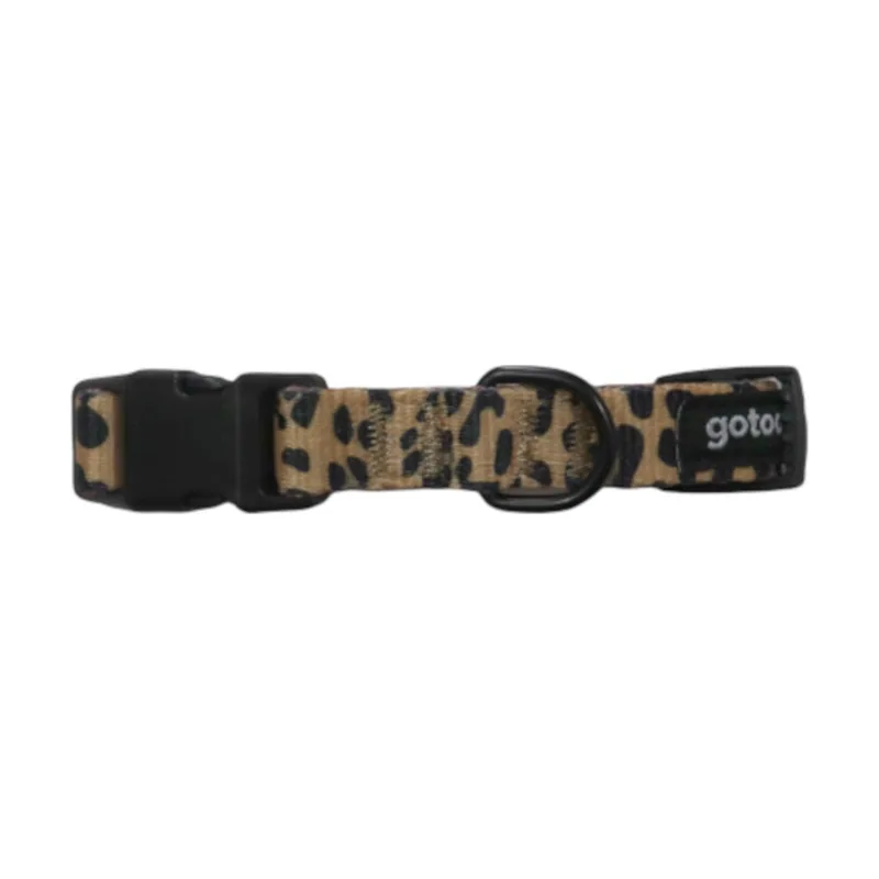 Gotoo Collar estampado leopardo para perros