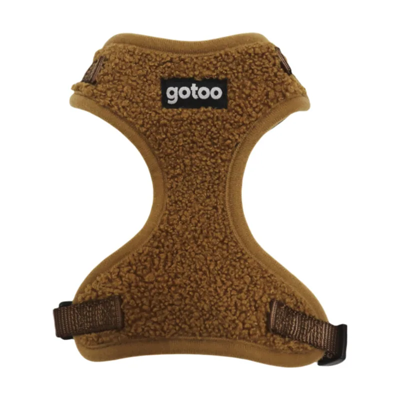 Gotoo Arnés ajustable teddy marrón para perros