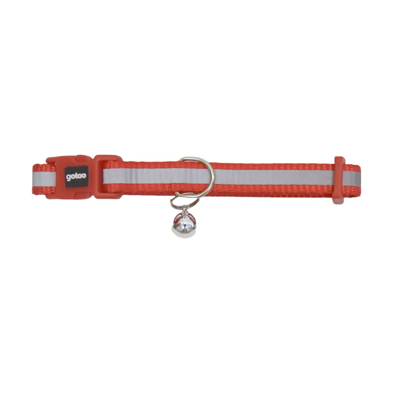 Gotoo Collar reflectante rojo para gatos