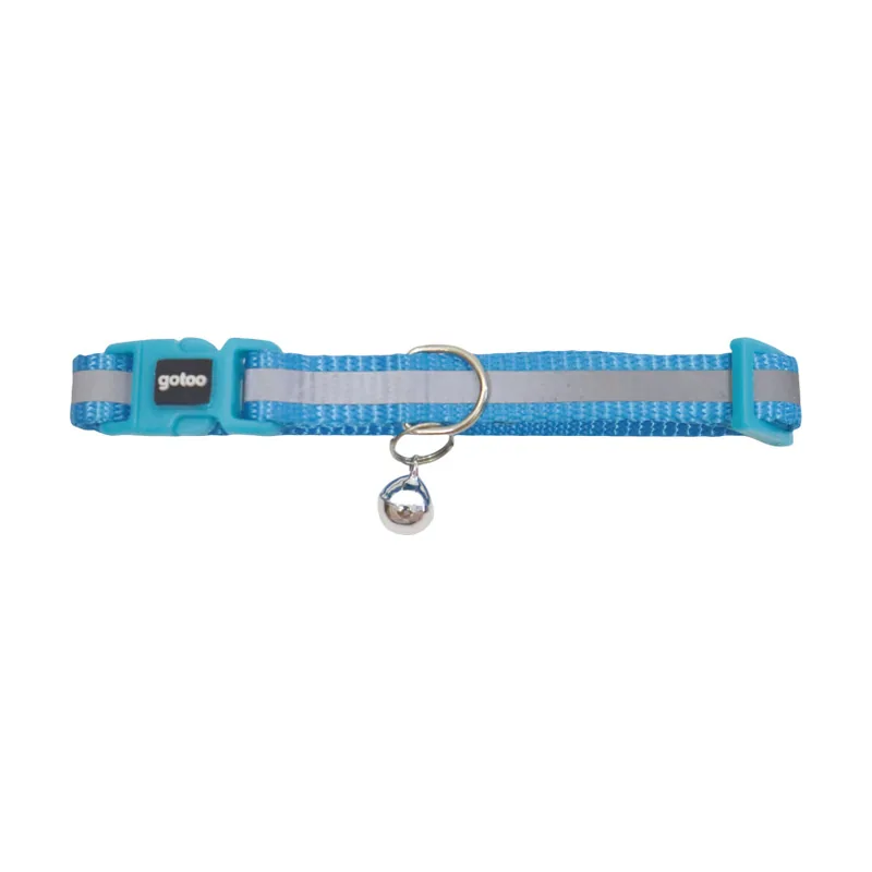Gotoo Collar reflectante azul para gatos