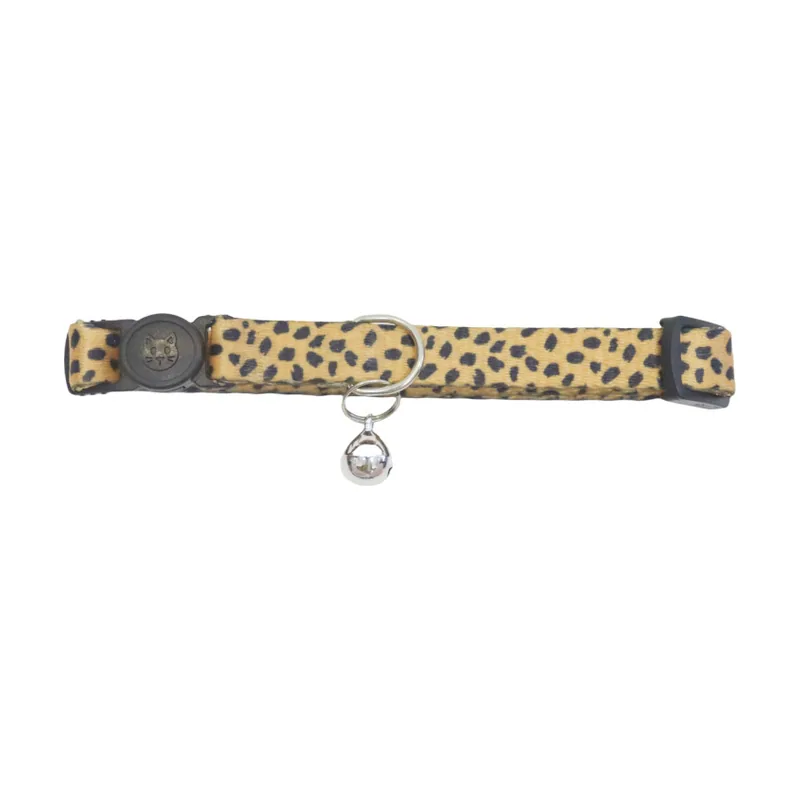 Gotoo Collar estampado leopardo para gatos