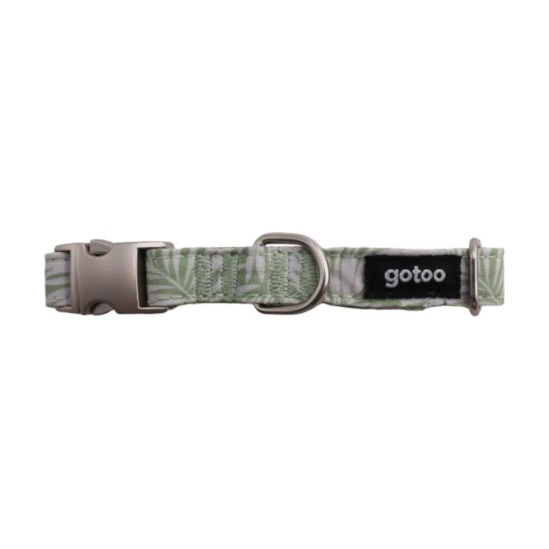 Gotoo Collar estampado de hojas para perros