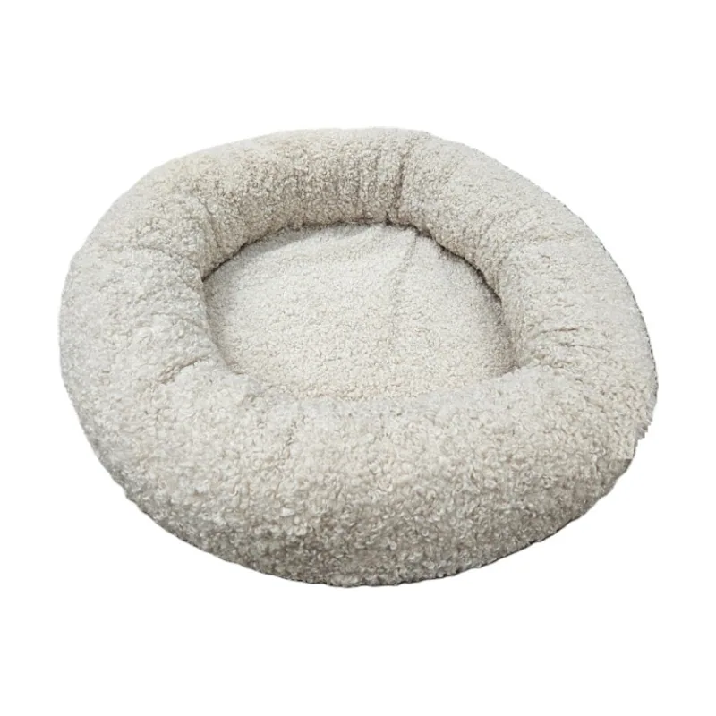 Leeby cama borreguito beige para cachorros