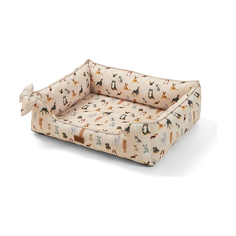 Leeby cama viscoelástica estampado perros para perros