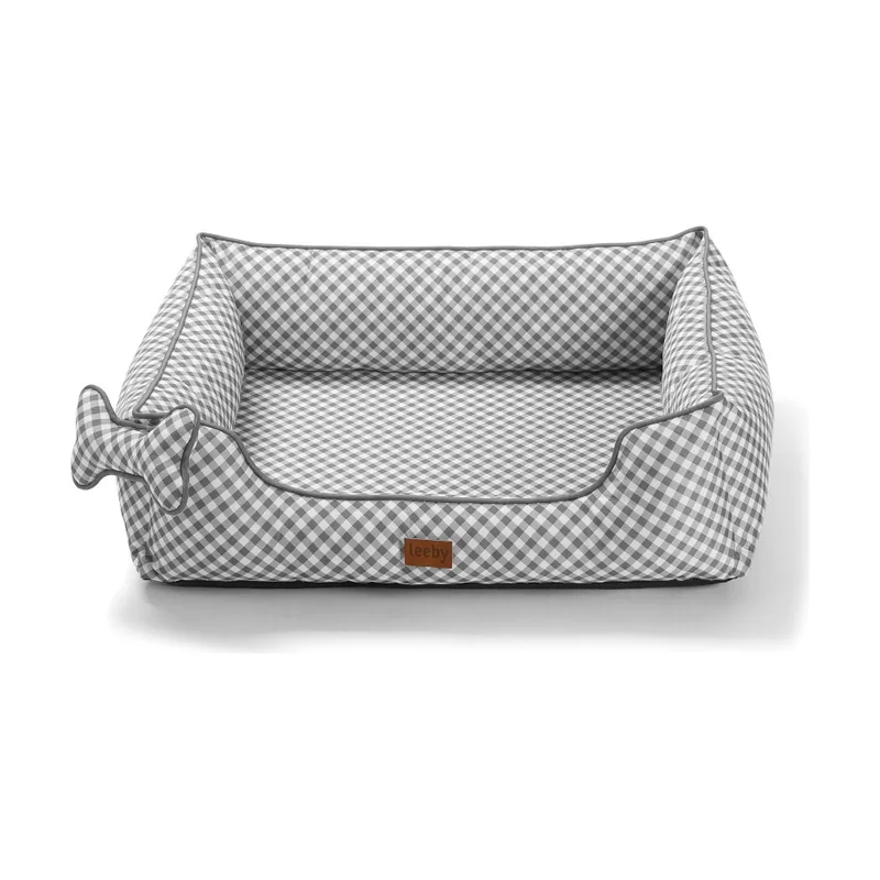 Leeby cama viscoelástica vichy para perros