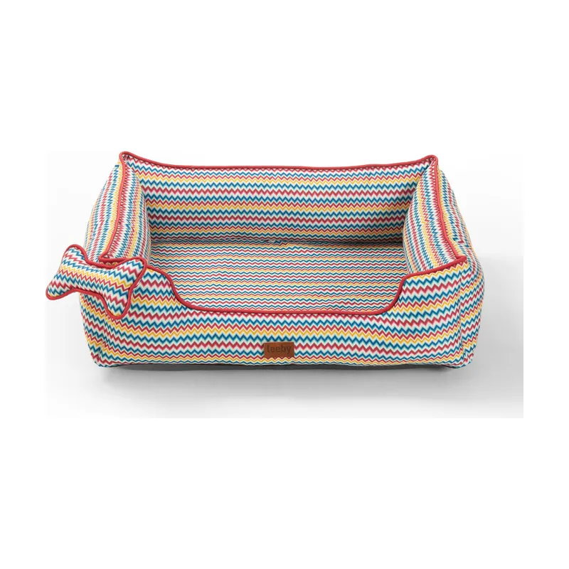 Leeby cama viscoelástica colorida para perros