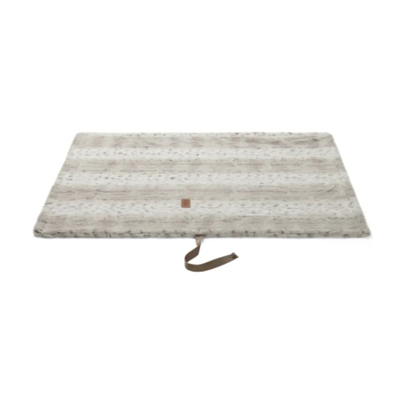 Leeby manta suave leopardo print para perros