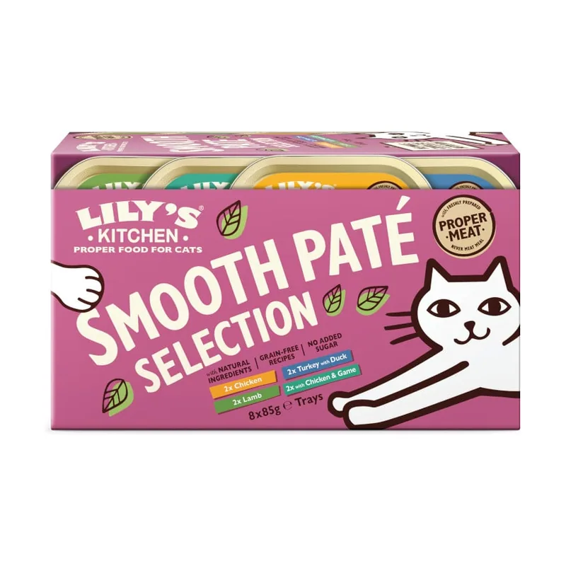 Lily's Kitchen 8 tarrinas x 85 g Feline Smooth Selection paté tarrinas