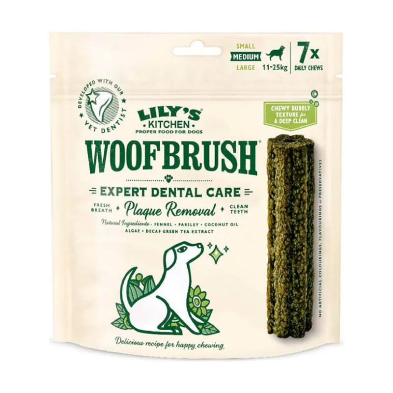 Lily's Kitchen 7 barritas Snacks Dentales Woofbrush Medium