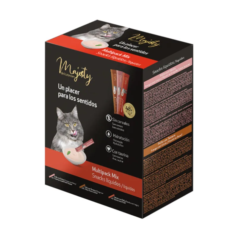 Majesty 48 sobres x 15 g Mix de snack líquido