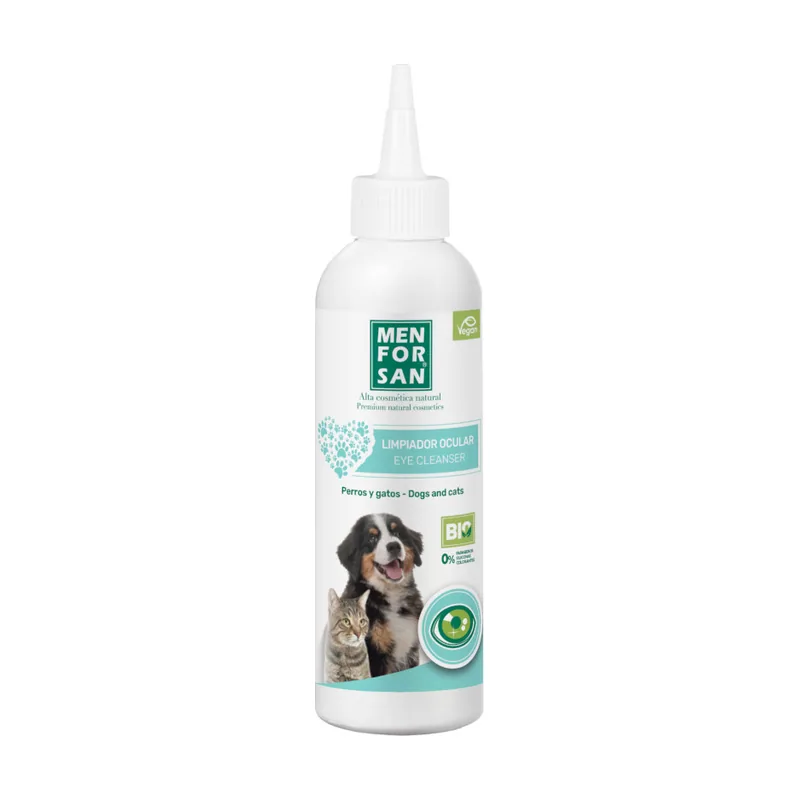 Menforsan Limpiador de Ojos para perros y gatos