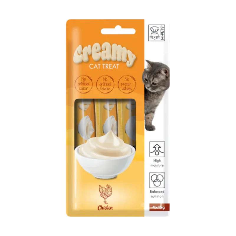 M-Pets 4 sobres x 15 g Creamy Pollo snack