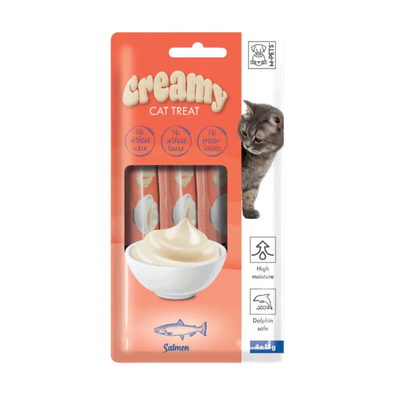 M-Pets 4 sobres x 15 g Creamy Salmón snack