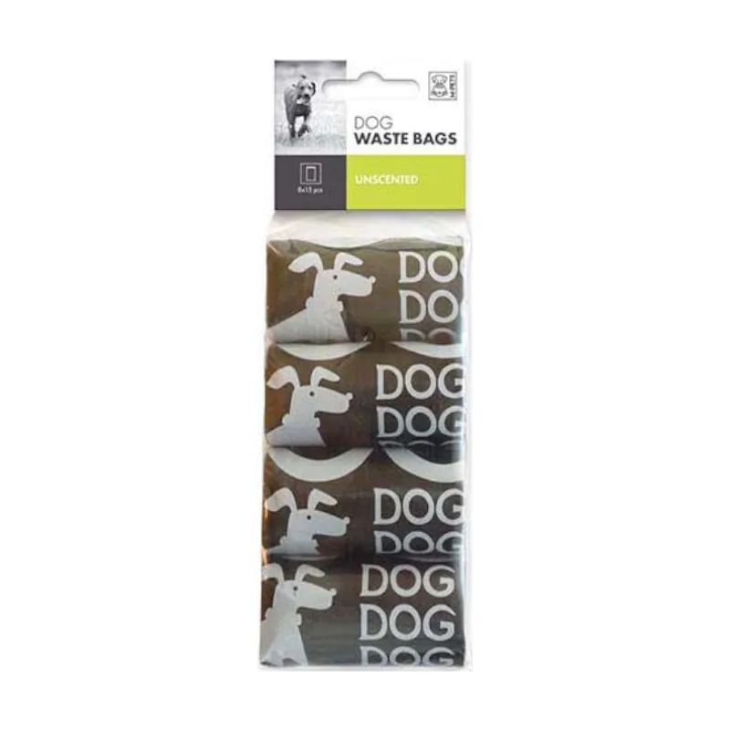 M-Pets Sacos Pretos para cocó de cães