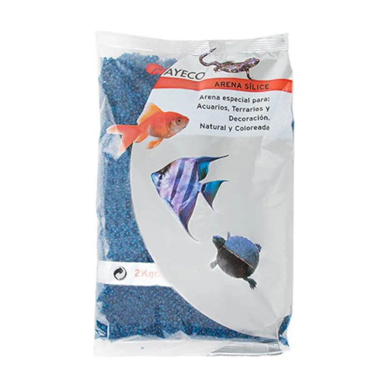 Nayeco Arena Sílice Azul oscuro para acuarios