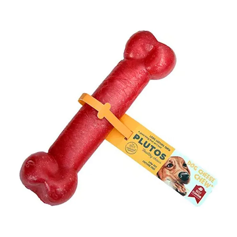 Plutos 1 hueso x 13.5 cm Hueso de Queso y Ternera