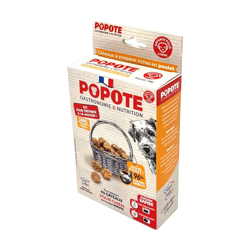 Popote 200 g Kit Galletas Caseras Pollo y Zanahoria