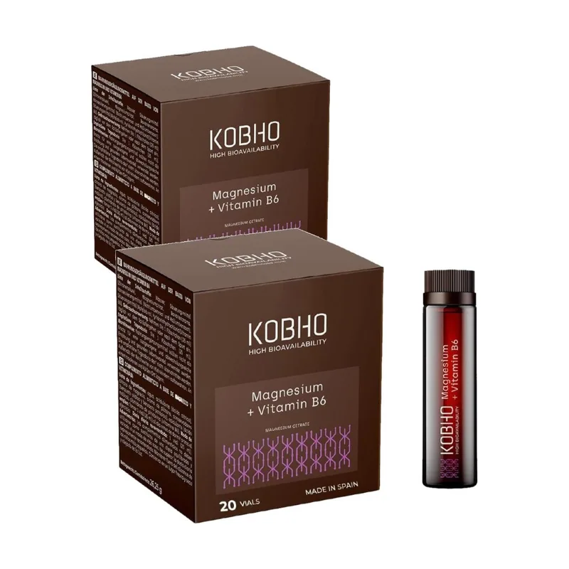 Kobho Labs Magnesio + Vitamina B6 DUPLO 2x20 Viales