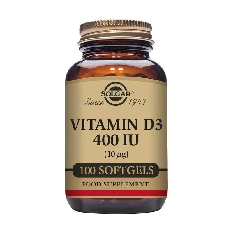 Solgar Vitamina D3 400 UI 100 Cápsulas