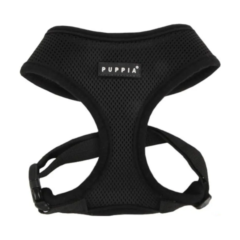 Puppia Soft Arnés Negro para perros