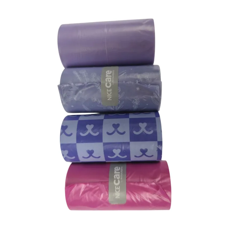 Nice Care Basic Bolsitas Rolls Lavanda para perros