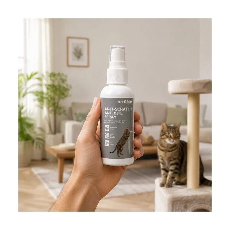 Nice Care Spray Anti Arañazos y mordeduras para gatos