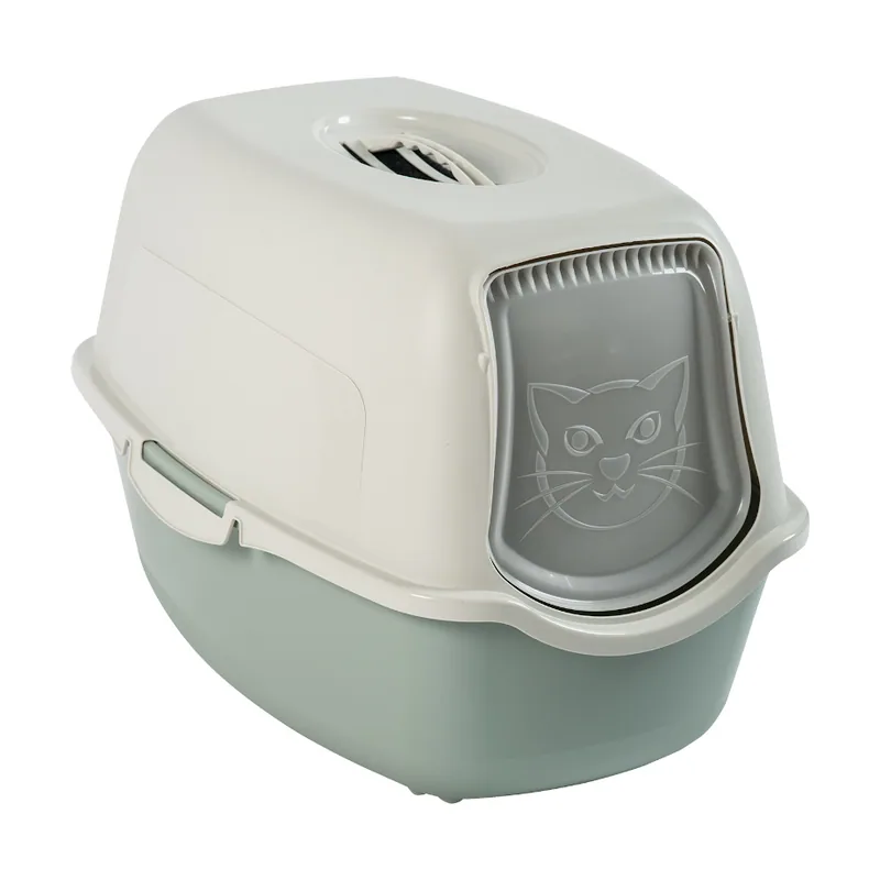 Rotho Eco Bailey Arenero Blanco y Verde Salvia para gatos